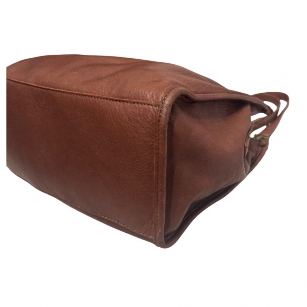 American Leather Co Lenox Satchel Women OS Cordovan Excellent Triple Entry Bag - Picture 11 of 16